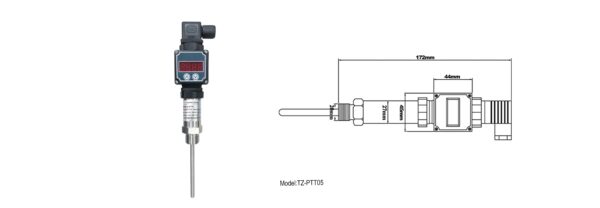 Bộ truyền nhiệt độ RTD có độ chính xác cao với màn hình LED TZONE TZ-PTT05 - Hình ảnh 2