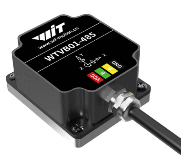 Cảm biến rung IP67 phân tán ba trục + tốc độ + biên độ + tần số [WTVB01-485] WIT